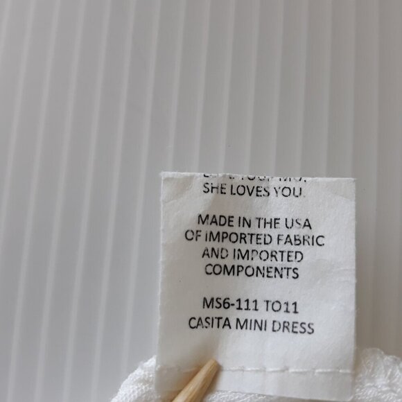Show Me Your Mumu Casita Todos Santos Cloud Off The Shoulder Mini Dress S Boho - Picture 9 of 9